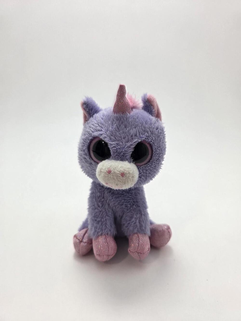 TY Key Clip Beanie Boo “Rainbow” the Unicorn No Hang Tag (4 inch)